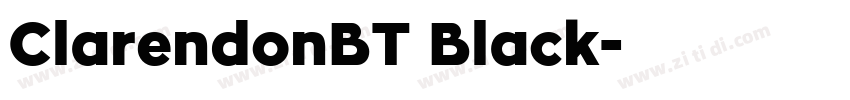 ClarendonBT Black字体转换
